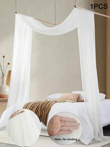 1pc Bed Curtain Mosquito Net, Bed Canopy 75*600cm, 75*300cm, Sheer Transparent Curtain Drape, Veil, For Wedding/Party/Tablecloth/Birthday/Home Decor/Mosquito Net (Light Strip And Accessories Not Included) - Multicolor - View 15