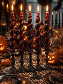 Handmade Black Bleeding Drip Spiral Scented Candle, Fragrant Creative Candle, Halloween Decor Candle, Gothic Style Party Atmosphere Candle, Premium Dark Home Decor Candle, Holiday Gift - A - View 7