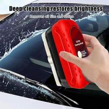 2PCS Automotive Oil Film Cleaning Brush, Glass Coating for Windshield, Glass Cleaning Board, para Limpiar Manchas de Cristal, Apto para Lunas de Coche, Espejos, Improves Clarity and Visibility - 2 - Ver 6