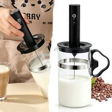 500mAh Rechargeable Handheld Milk Frother, Portable Cream Frother, Electric Mixer, Suitable For Latte, Cappuccino, Hot Chocolate, Protein Shake, Coffee Lover's Gift Choice - Multicolor - View 1