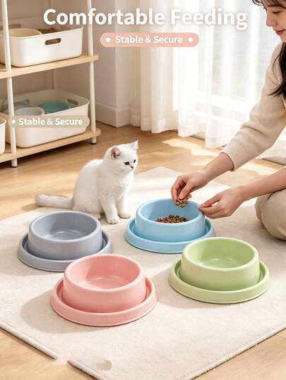 Bát ăn chống côn trùng cho mèo/chó, bát ăn chống văng, rào chắn chống kiến hai lớp với ngăn chia, vệ sinh chống kiến, phù hợp cho việc cho mèo/chó ăn hàng ngày và chống nhiễm bẩn do kiến