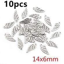 10pcs Stainless Steel Feather Leaf Moon Star Heart Small Charms Pendant For Earrings Necklace Bracelet DIY Jewelry Making Accessories - Stainless Steel Small Pendant - View 23