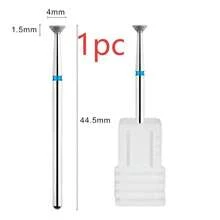 1pc Precision Diamond Nail Drill Bit, Flame-Shaped Russian Style Cuticle Cleaning Grinding Head, Electric Nail Drill Accessory - Multicolor - View 7