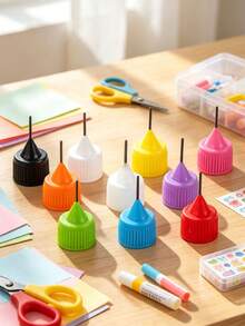 1/3pcs 30ml Empty Glue Bottles With Precision Needle Tip Applicator, Refillable Liquid Dispensing Dropper, Easy Squeeze, Suitable For Paper Craft DIY Handmade School - Multicolor - View 6