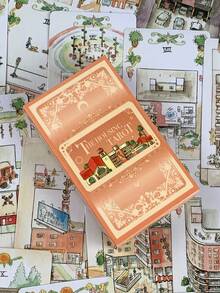 1 Box The Housing Tarot 78 Cards , Urban Architecture Fortune Telling Set, Creative Gift For Adults,Attract Players Who Like Unique Art Styles. - Multicolor - View 8