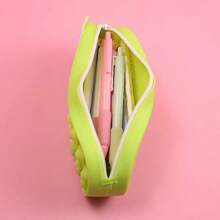 Rabbit Shaped Pencil Case, Pressable Bubble Silicone Pencil Case With Zipper, Large Capacity School Stationery Bag, Suitable For Classroom Pens And Small Stationery, Perfect For Student Back To School Stationery Storage, Gift For Deskmates And Friends - Single Piece - View 2