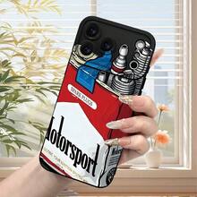 Phone Case - This Phone Case Is Compatible With IPhone 17 Pro Max/Pro/Plus/Mini/Air/17/16/15/14/13/12/11/Xs/Xr/X/7/8 And Features A Racing Parts Design.It Is A Black-Painted Protective Case In The  Style. - 混色 1 - 查看 8