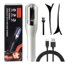(Internal Battery) 1pc USB Rechargeable Hair Trimmer, Multi-Function Hair Clipper, Split End Trimmer, Portable Automatic Hair Trimmer, Electric Hair Clipper For Split Ends, Healthy Hair Trimmer, Popular Multi-Color, Perfect Gift Choice - Multicolor - View 12