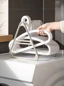 1/2 piezas Organizador de almacenamiento de ropa para balcón, organizador de perchas de gran capacidad multifunción sin taladro, estante de almacenamiento para encimera - Estante para perchas - Ver 6