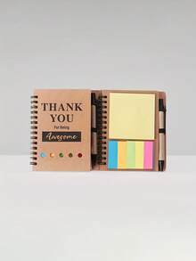 1/5/10 Set Spiral Bound Notebook Set (Includes Pen), Employee Appreciation Gift, Teacher Appreciation Gift, Journal With Inspirational Pen And Sticky Notes, Ballpoint Pen Set, Christmas Gift, Suitable For Volunteers, Teachers, Nurses, Team Building, Birthday, Retirement, Christmas Gift For Employees, Teachers, Office Gift And Back To School Gift. - Multicolor - View 5