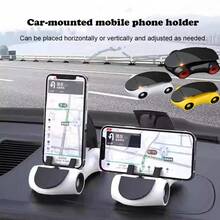1pc Car Phone Holder, Car Navigation Support Stand, Creative Multi-Function Car Interior Universal Ornament Bracket Model Car - A - View 2