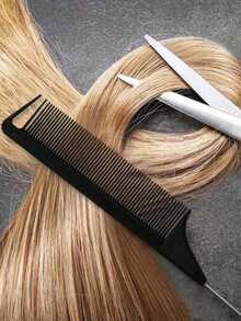 Professional Tail Comb Set, Includes Tail Comb, Parting Comb, Stainless Steel Tail Comb, Anti-Static Comb, Braiding Comb, Fine Tooth Tail Comb, Highlight Comb, Multi-Functional, Suitable For Normal Hair, Candy Colored Hair, Ideal For Bridal Hairstyles, Hair Salons, Salons And Home Use. - Multicolor - View 7