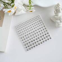 [1套防水仿穿刺飾品]165件防水仿穿刺飾品，包含自黏式唇環、眉環、鼻環與肚臍飾品，返校彩色臉部水鑽貼紙套組，可攜式化妝包收納，萬聖節裝扮 - 彩色 - 查看 5