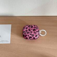 European And American 7-Color Transparent Leopard Print + Ring Earphone Case Compatible With AirPods Pro 3 New Pro 2 Protective Cover Pro Cute Apple 4 Minimalist 3 Personalized 1/2 Generation Girls Earphone Case Protective Cover Spring/Summer Earphone Case/Birthday Gift/Holiday Gift - Multicolor - View 42