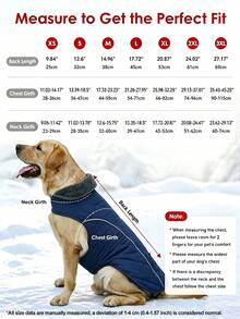 Metglad Quilted Dog Winter Coat, Cold‑Resistant Pet Jacket With Storage Pocket, Reflective Adjustable Cold‑Weather Dog Snow Suit, Indoor & Outdoor Wear For Small, Medium & Large Dogs - Dusty Blue - View 3