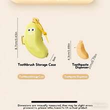 2pcs Banana Portable Toothbrush Travel Storage Dustproof Cover,Toothbrush Holder,Portable,Keep Your Toothbrush Clean & Protected - Multicolor - View 7