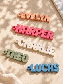 Custom Name Tag For Backpack, Personalized Water Bottle Tag, 3D Printed Keychain, School Bag Name Tag, Back To School Gifts For Kid - Multicolor - View 4
