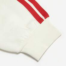 Adidas Sweatshirt Pullover Olahraga Kasual Musim Semi/Gugur Wanita, Sweatshirt Rajut Dua Sisi JZ1638 - Giok Han putih/merah - View 7