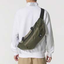 Adidas Unisex New Sports Crossbody Bag, Portable Outdoor Cycling Shoulder Bag, Size: Approx. 52*21*10.5CM - Olive Green - View 9