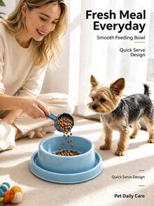 Anti-Insect Feeding Bowl, Anti-Splash Cat/Dog Feeding Bowl, Double-Layer Anti-Ant Barrier With Divided Compartments, Hygienic Anti-Ant, Suitable For Cat/Dog Daily Feeding And Anti-Ant Contamination - Multicolor - View 2