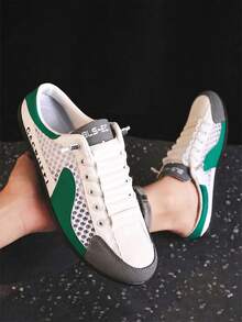 Zapatos casuales mule sin talón para caballeros, malla de alta ventilación evita sobrecalentamiento. Suela antideslizante y resistente, 3 colores disponibles. Ideal para paseos;ligeros y cóm - Verde - Ver 7