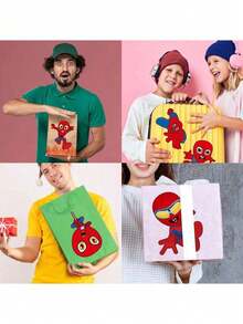 8pcs DIY Face Changing Sticker Party Handmade Gift, As A Birthday Gift, Easter, Halloween, Christmas Holiday Party Gift. - Multicolor - View 5