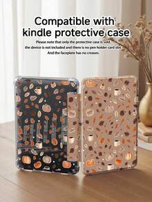 Autumn Pumpkin Leaf Tablet Protective Case, Compatible With IPad A16 11th Gen 11-Inch 2025/Pad 10th Gen 10.9, Transparent Acrylic Back Shell, With Multi-Angle Y-Shaped Folding Stand, Elegant Tablet Protective Cover, Suitable For School, Office And Travel - Multicolor - View 9