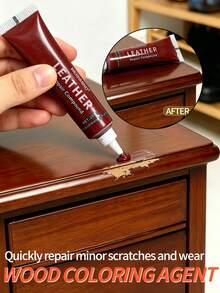 Brown Wooden Scratch Repair Paste - Instant Coverage, Suitable For Furniture, Floors, Doors And Cabinets | Quickly Repairs Scratches, Wear Marks And Restores Original Color, Suitable For Tables, Chairs, Cabinets And Other Wooden Surface Repairs - Solid State - View 3