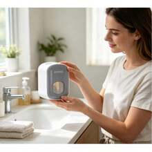 Premium Automatic Toothpaste Dispenser, Wall-Mounted No-Drill Toothbrush Holder, Slouchy Person's Toothbrushing Tool, Toothpaste Squeezer, Wall-Mounted Design, No Drilling Required, Easy To Clean, Space-Saving And Waterproof, Easily Dispenses Toothpaste, Saves Time And Effort - Multicolor - View 10