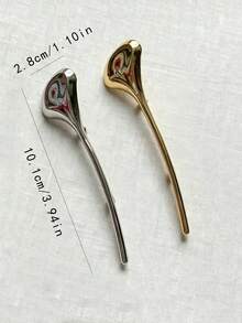 2pcs Multifunctional Hem Clips Metal Scarf Clips Decorative Brooches Suitable For Sweaters Shirts Trench Coats Scarves Daily Vacation Party Fashion Accessories - Multicolor - View 12