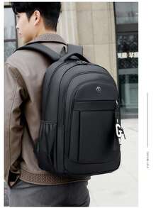 Durable Wear-Resistant Oxford Backpack, Large Capacity Men's Travel Casual Backpack, European High School Female College Student School Bag, Backpack - Multicolor - View 8