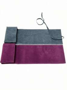 Velvet Tarot Card Storage Bag, Featuring Vibrant Cosmic Tarot Card Pattern Print, Dual-Color Blue And Purple Drawstring Closure, Soft Fabric Protective Cover, Portable Card Pouch, Suitable For Storing Tarot Cards And Small Items - Multicolor - View 8