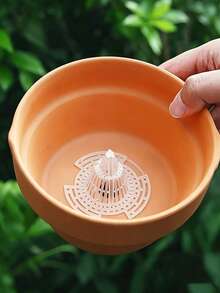 5pcs Flower Pot Bottom Filter Mesh, Durable Plastic Cone-Shaped Root Protector, Cage Structure Prevents Root Rot And Enhances Drainage, Suitable For Indoor And Outdoor Flower Pots, Indoor Gardening Accessories - New Arrival - View 6