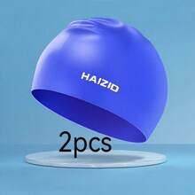 Universal Silicone Swimming Cap, Waterproof, Extra Large, Non-Tight Fit, Professional Swim Cap For Men And Women - Multicolor - View 11