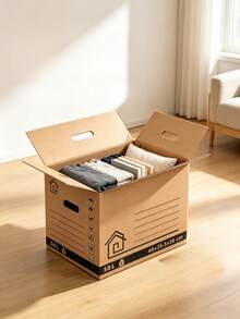58L Large‑Capacity Moving Carton, Reinforced Hard Cardboard, Dimensions: 46*35.5*36cm, Stable And Durable For Storage And Moving. - Multiple Specifications - View 4