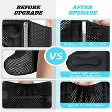 Adjustable Dual Spring Breathable Pressure Relief Knee Pads For Sports, Hiking And Cycling - Black - View 4