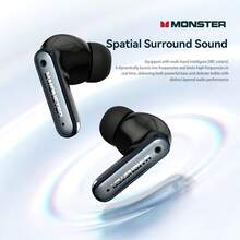Monster Airstar A03 Wireless In-Ear Earbuds, Bluetooth 6.0, Supports ANC/ENC Spatial Noise Cancellation, Hi-Res High Resolution Audio & LDAC Dynamic Bass, 13mm Driver Unit, Smart Touch Control, Ultra Low Latency, Suitable For Gaming/Sports - View 9
