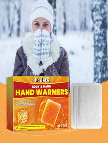 JUE FISH Self-Heating Warm Patch (Boxed) Portable Self-Warming Heating Waist & Abdomen Warm Patch, Portable Self-Heating Fast Warm Patch, Winter Cold Protection Long-Lasting Warm Patch, Hand Warmer, Winter Cold Protection & Warmth Outdoor Disposable Convenient Portable Warm Patch - A - View 5