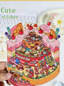 A Set Of DIY Scene‑Building Stickers, Girls Leisure Fun Diorama Stickers, Creative 3D Stress‑Relief Handmade Scene Stickers - Mini 11.0 Traveler Edition - View 5