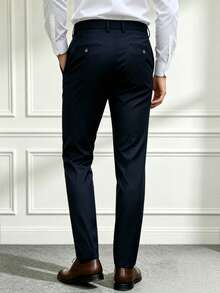 Men's Elegant Golf Pants For Spring And Autumn, Formal And Casual Dual-Use, Suitable For Leisure And Activities - Navy Blue - View 4