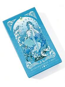 1 Box Moon In The Sea Tarot Cards , 79-Card Divination Set,- Ocean Fantasy,Occult Card Game; Suitable For Holiday Parties; Social Entertainment - Multicolor - View 11