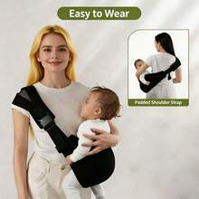 Adjustable Baby Carrier With Buckle, Upgraded Toddler Carrier, Ergonomic Design, Comfortable Baby Wrap, Easy To Carry For Travel, Suitable For 10-45 Lbs, Leopard Print - Multicolor - View 15