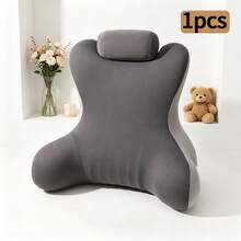 Bantal Sandaran Punggung Busa Memori, Cocok untuk Membaca di Tempat Tidur, Desain Ergonomis, Bantal Kursi Penopang Punggung Tinggi, Bantal Sandaran Punggung dan Pinggang dengan Sandaran Lengan, Bantal Kursi Sandaran Punggung Tempat Tidur, Kursi Santai, Cocok untuk Bermain Game, Membaca, Bermain Ponsel, Bekerja dan Bersantai, Hadiah Halloween, Natal - A - View 16