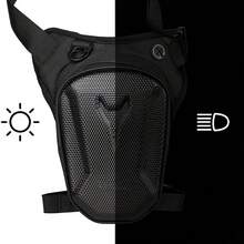 Motorcycle Leg Tank Bag Waterproof Waist Pack Crossbody Rider Biker Drop Thigh Motocross Moto Gear Men Women - Black - View 5
