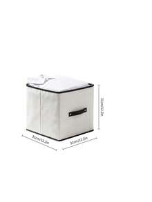 Storage Box, Two Sizes Available, Rigid‑Sided To Prevent Sagging, For Storing Clothes And Sundries, Fits Wardrobes, Foldable For Easy Storage - Random Color - View 10