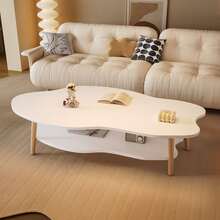 Coffee Tables - Warm White Double Layer - View 2