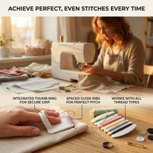 1pc Portable Plastic Finger Sewing Aid Tool, Hand Sewing Edge Stitching Finger Guard, Practical DIY Handmade Embroidery Patchwork Sewing Accessory, Home Sewing Supplies - Multiple Styles - View 9