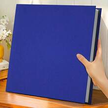 1pc Large Photo Album, Self-Adhesive Magnetic Scrapbook Album, 20 Sheets/40 Pages DIY Album, Includes Scraper, Minimalist High Capacity Photo Card Box, Suitable For Family Commemorative And Wedding Photos Storage, Home Supplies, Multiple Colors Available - Multicolor - View 8