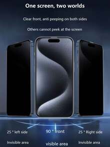 Applicable To Apple 18 Pro Max Tempered Glass Film 18 Pro New Dust-Free Storage Anti-Peeping Phone Screen Protector, One-Pull Application, Precise Alignment | Easy Application No Bubbles | Automatic Dust Removal, Transparent No Graying | Sensitive Touch | Daily Durable, 9H High Hardness | Rounded Edges | Drop And Scratch Resistant - Black - View 7