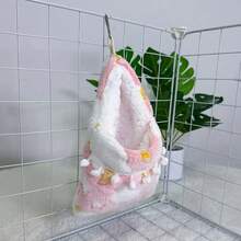 1pc Hanging Sugar Glider Hammock Bed, Soft Comfortable Plush Lined Warm Bird Sleeping Bag, Sugar Glider Hideout Perch Habitat Cage Accessory - View 10